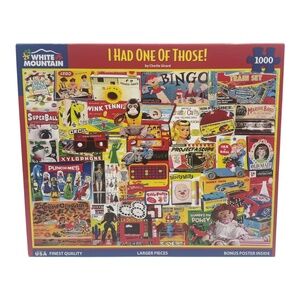 White Mountain I HAD ONE OF THOSE! by Charlie Girald 1000 pc Puzzle Classic Toys